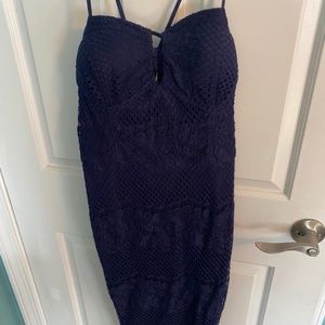 Guess Navy Blue Lace Dress, Size 6